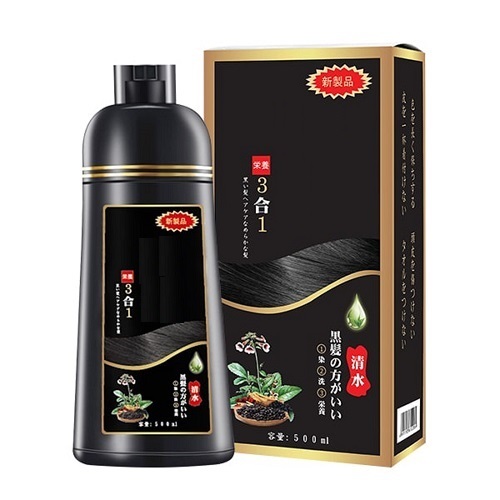 Dầu Gội Phủ Bạc Nhật Bản Giúp Phủ Đen Tóc Không Dính Da Đầu Chai 500ml
