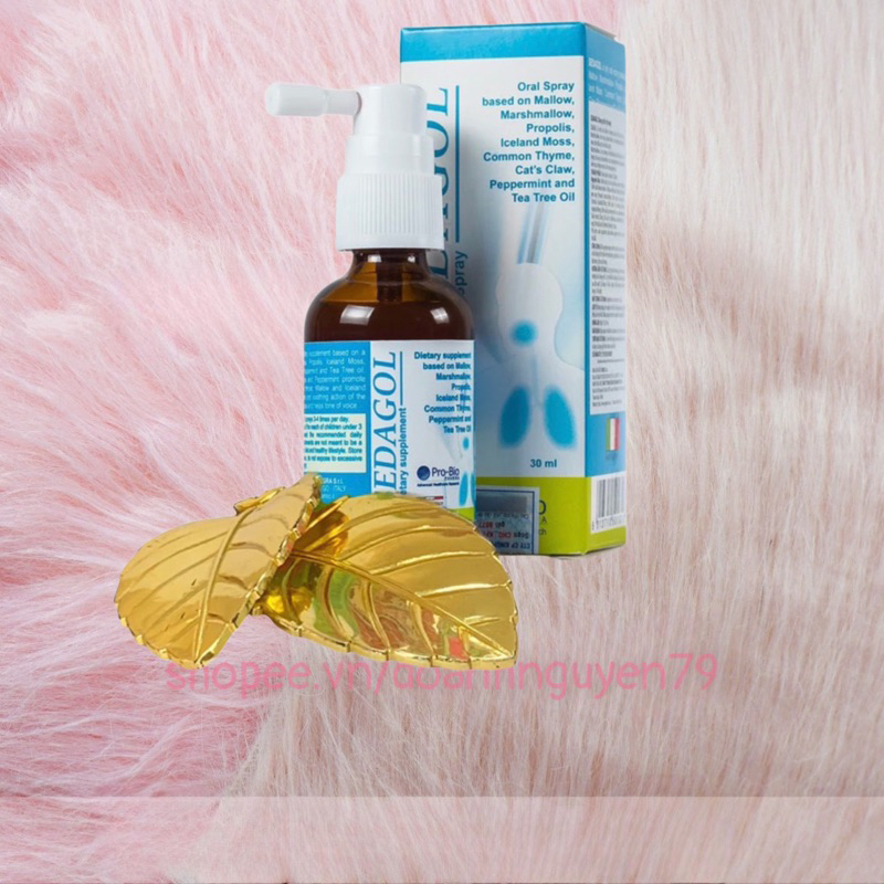 Xịt họng sát khuẩn Sedagol, nhập khẩu Ý, chai 30ml