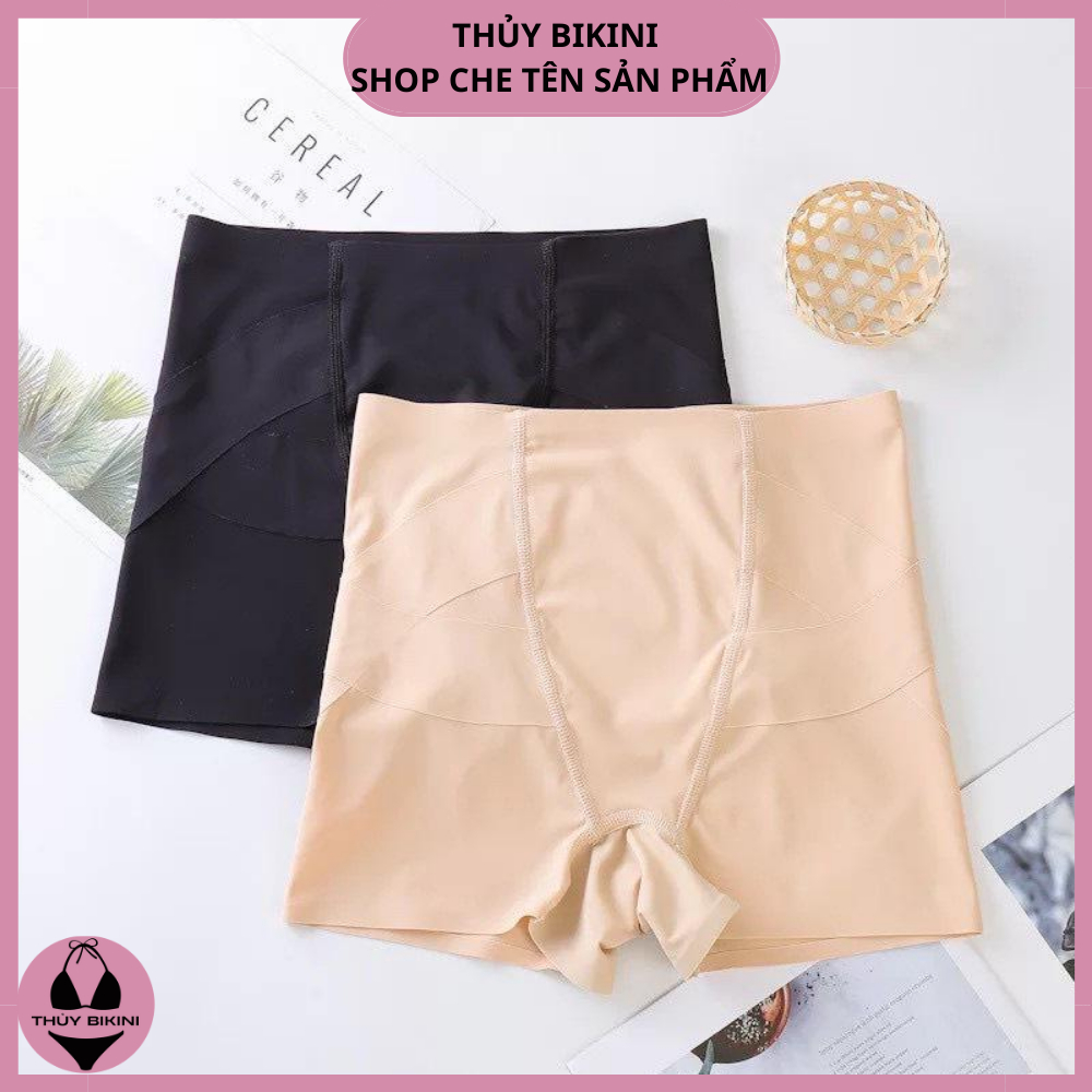 Quần Mặc Váy THỦY BIKINI Cạp Cao Chéo Gen Bụng Nâng Mông Không Viền Q3398