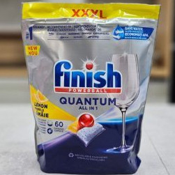 Viên rửa bát finish quantum all in 1 túi 60 viên