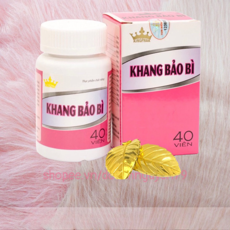 KHANG BẢO BÌ Kingphar -Hộp 40 viên -Dùng cho các trường hợp bị mề đay, mẩn ngứa, dị ứng, viêm da
