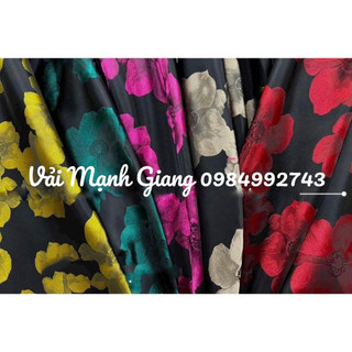 Vải tafta hoa sứ