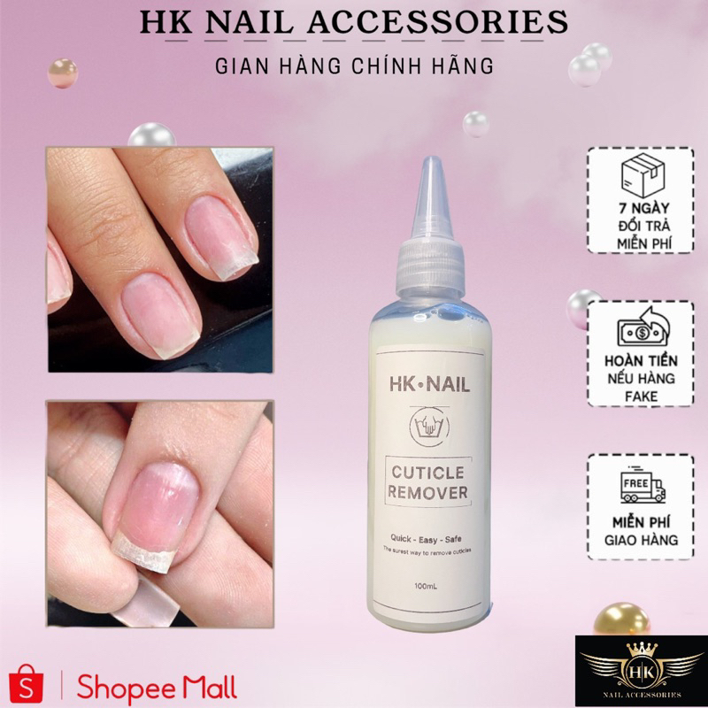 Nước mềm da không cầm ngâm nước HK NAIL ACCESSORIES 100ml