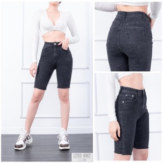 Quần Jeans Ngố BigSize Dáng Lửng Ngang Gối Phom Ôm Lưng Cao Co Dãn Mạnh MoLi Jean Màu Xám Lông Chuột 4095 4339 Rẻ Đẹp