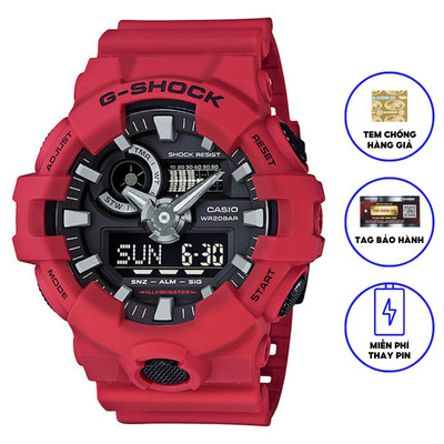 Đồng Hồ Casio Nam Dây Nhựa GSHOCK GA-700-4A Chính Hãng