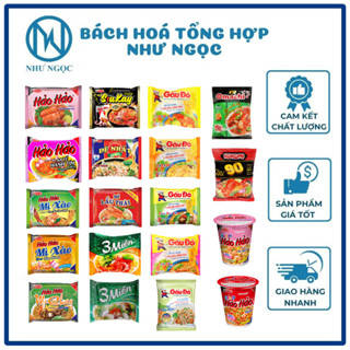 10 Gói - Mì Hảo Hảo/Omachi/ Mì Lẩu Thái/3 Miền/ Mì gấu Đò/Mì Đệ Nhất/Siukay/Cháo Gấu Đỏ/Cháo Vifon/Miliket