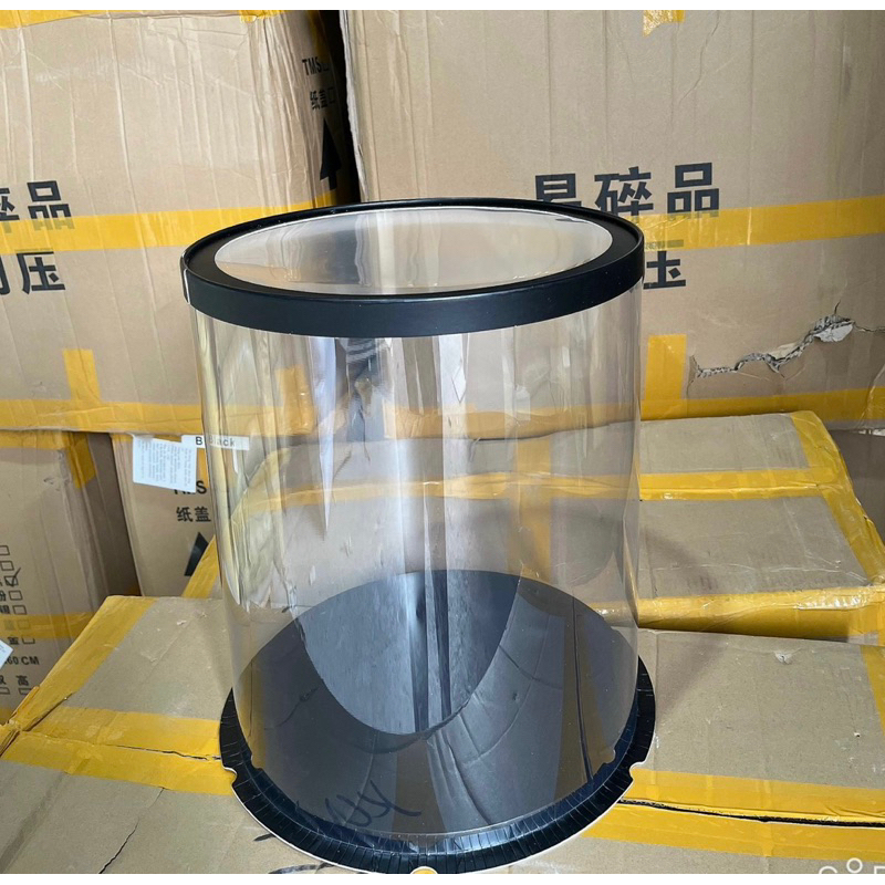 Hộp mica trụ tròn cao cấp màu trắng/ vàng/ đen/ hồng sz 30x35