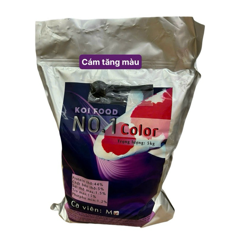 Cám No.1 chuyên dùng cho Cá Koi, cá Chép - Bao 5kg
