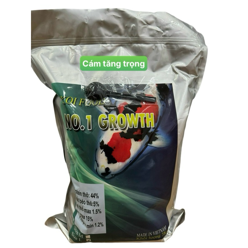 Cám No.1 chuyên dùng cho Cá Koi, cá Chép - Bao 5kg