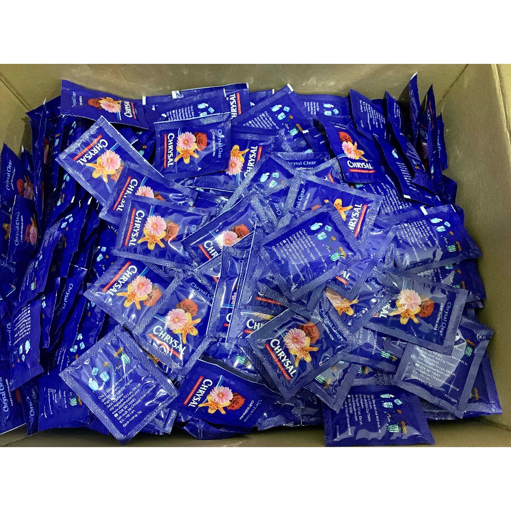 Combo 200 Gói Chất Dưỡng Hoa Tươi Chrysal Clear Giúp Hoa Lâu Tàn Không Hôi Nước Chính Hãng Nhập Khẩu Hà Lan