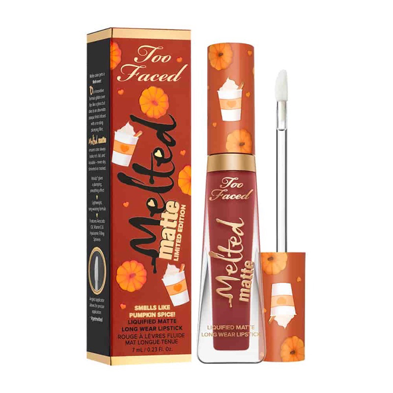 Son kem lì mịn môi Too Faced Pumpkin Spice PSL Limited Edition