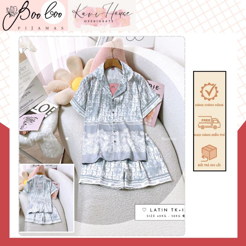 𝑲𝑨𝑽𝑰𝑯𝑶𝑼𝑺𝑬 🍀Đồ Mặc Nhà Pijama¹ Đùi 𝑩𝒐𝒐 𝑩𝒐𝒐 Lụa Latin Freesize Hàng Thiết Kế