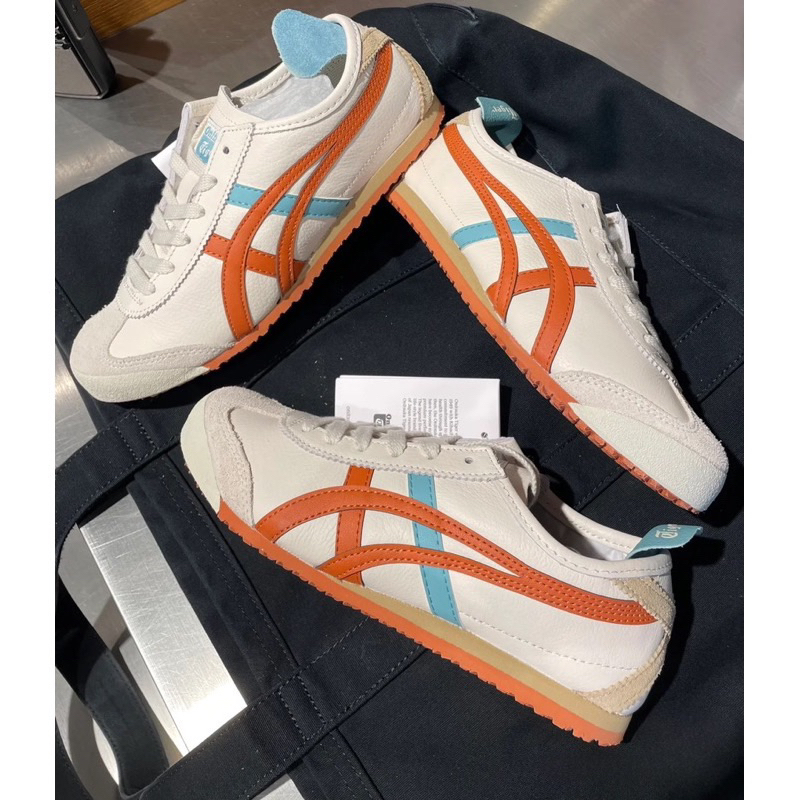 Giày Onitsuka Tiger Mexico 66 CREAM/PIQUANT ORANGE [Free Ship]