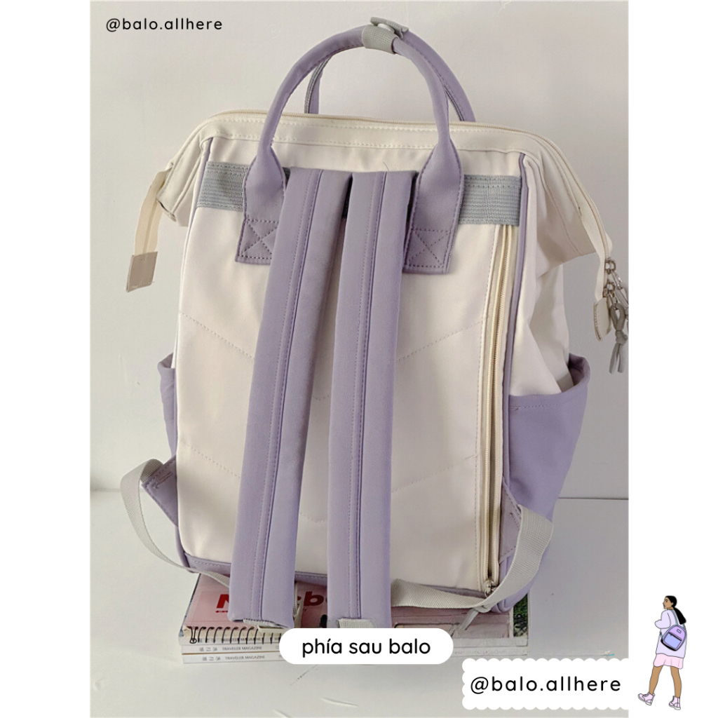 Balo Cặp Sách Nữ Đi Học Quai Xách Ulzzang