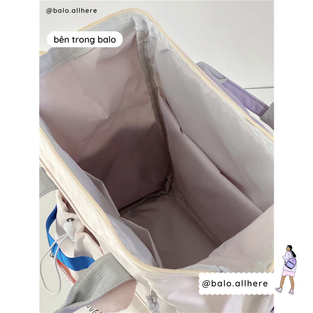 Balo Cặp Sách Nữ Đi Học Quai Xách Ulzzang