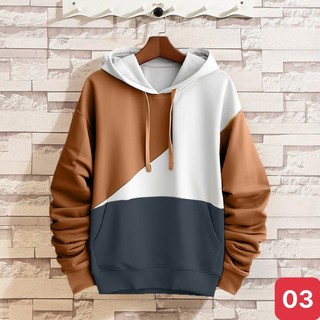 Áo khoác nỉ Hoodie nam nữ có nón form rộng màu xám trắng nâu kiểu dáng bomber bóng chày ADOSHOP H03 mẫu mới đẹp
