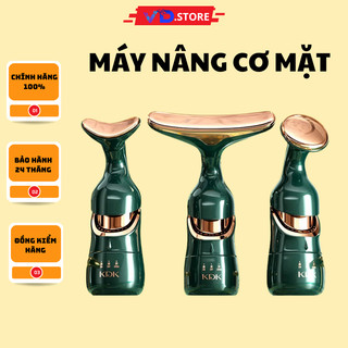 Máy massage nâng cơ mặt 3in1 làm giảm nọng cằm dùng tinh chất mát xa mặt cổ-VD.STORE