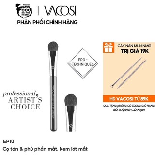 Cọ tán và phủ phấn mắt, kem lót mắt vacosi large fluff brush - ep10