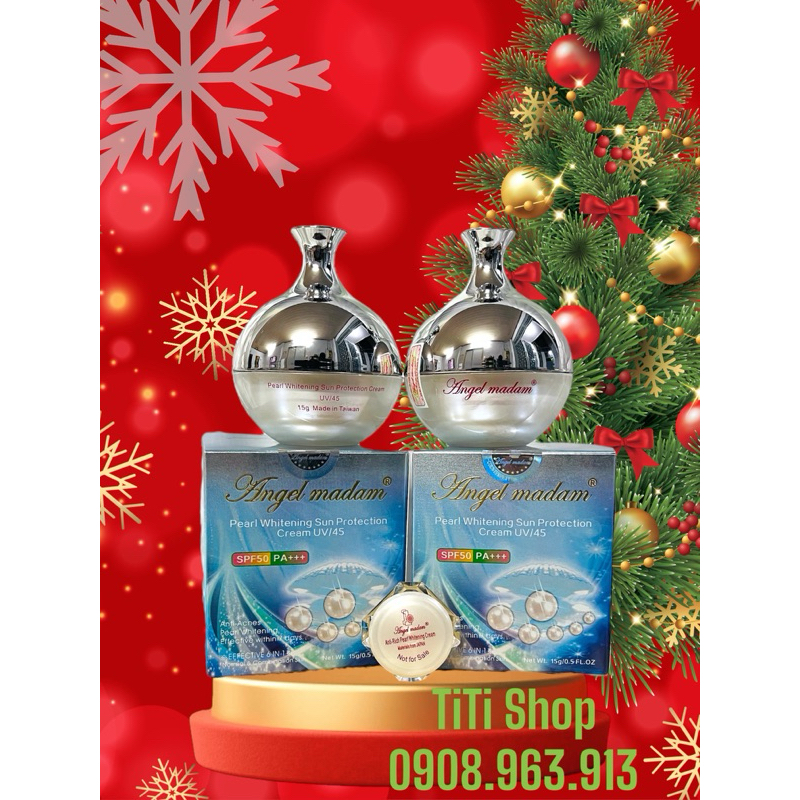 KEM ANGEL MADAM 15GR NGỌC TRAI CHỐNG NẮNG UV45
