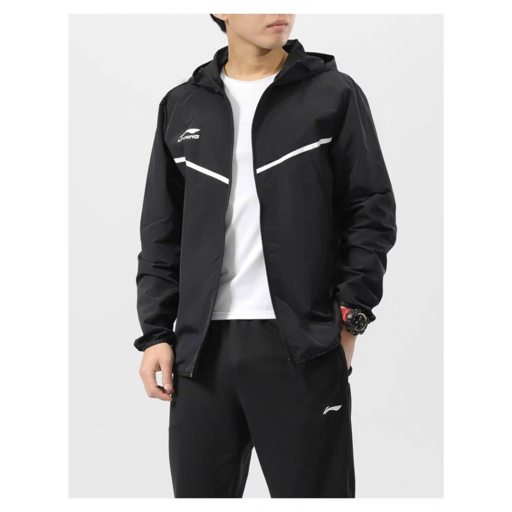 Áo khoác gió nam Lining 1 lớp AFDR091 và AFDR301