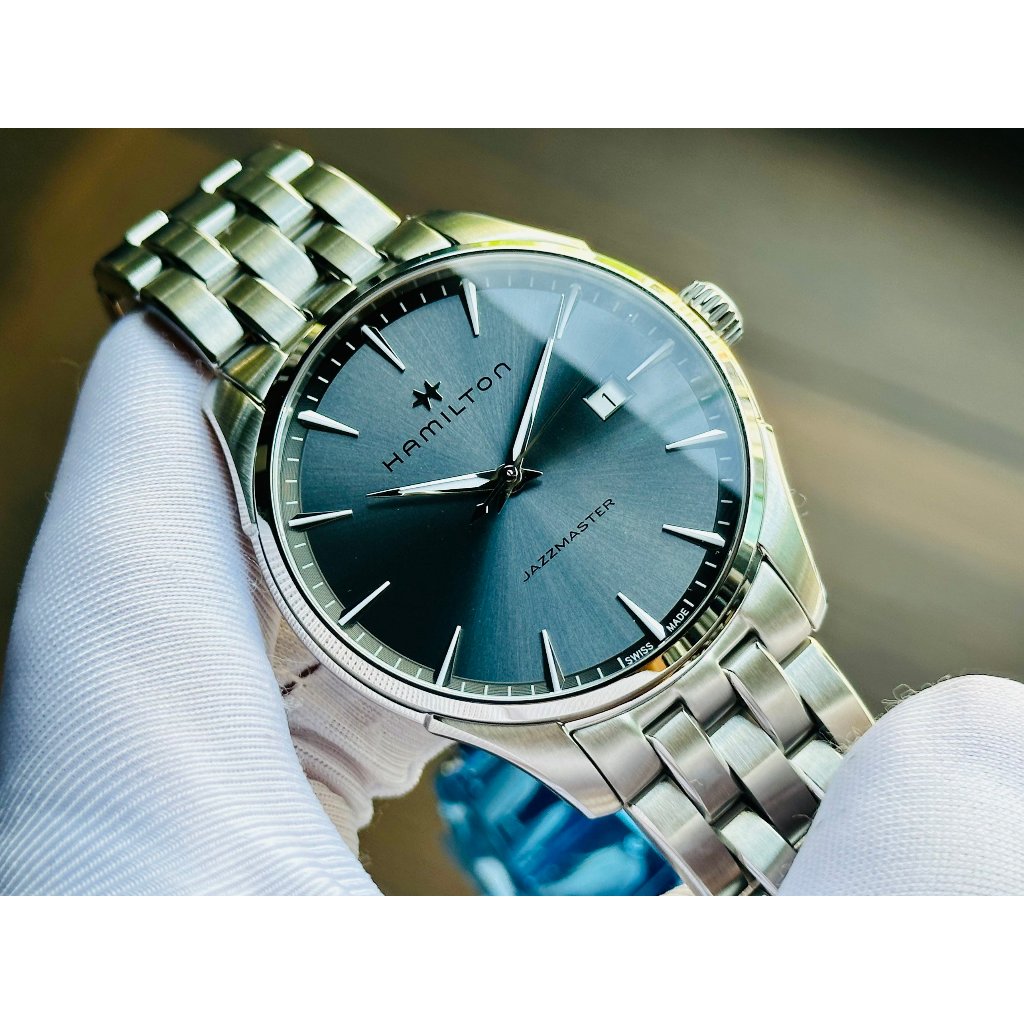 Đồng hồ nam dây thép Hamilton Jazzmaster Thinline H32451142