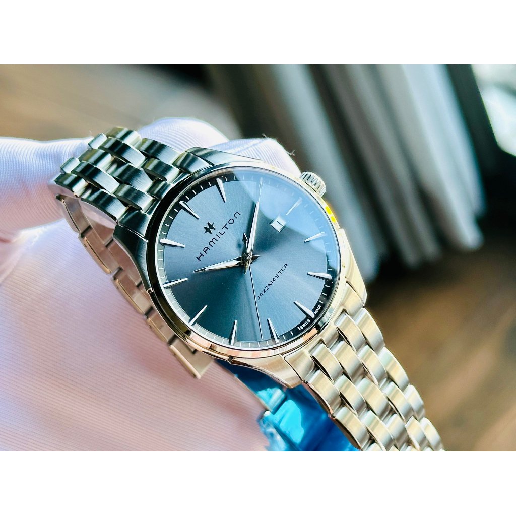 Đồng hồ nam dây thép Hamilton Jazzmaster Thinline H32451142