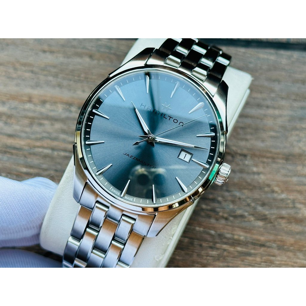 Đồng hồ nam dây thép Hamilton Jazzmaster Thinline H32451142