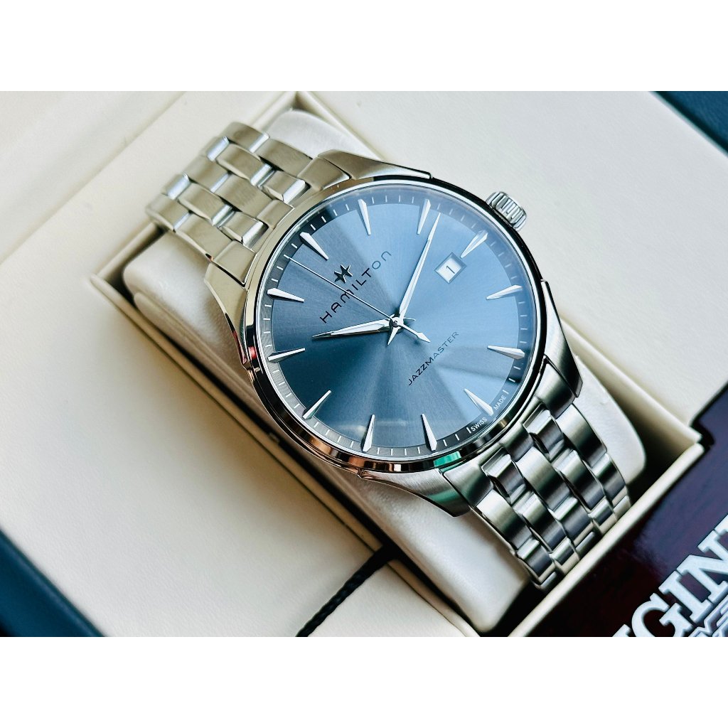 Đồng hồ nam dây thép Hamilton Jazzmaster Thinline H32451142