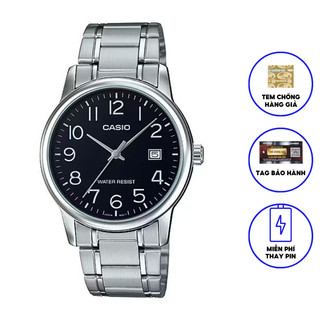 Đồng hồ nam dây thép không ghỉ chính hãng Casio MTP-V002D-1BUDF