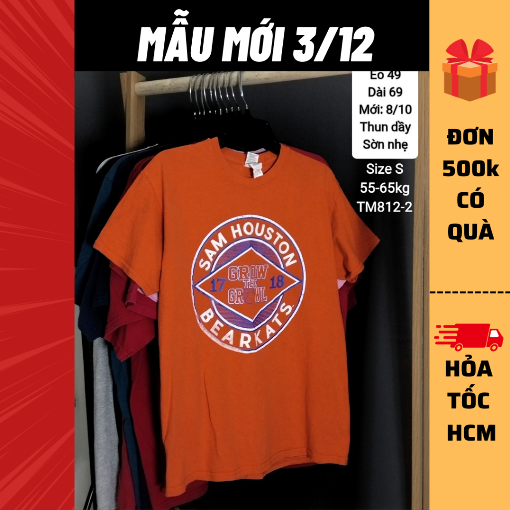 Thun mỹ tay ngắn, áo thun 2hand, áo thun si [Gò Vấp/Hỏa tốc]