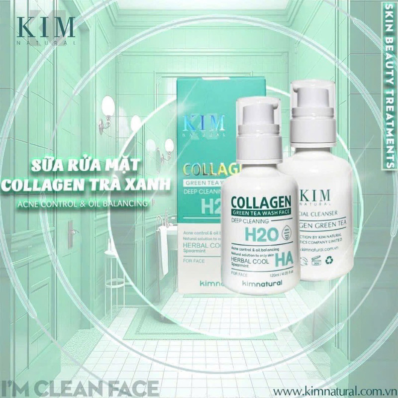 COMBO TINH CHẤT TRÀ XANH VIP KIMNATURAL MẪU MỚI