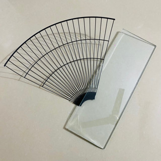 Combo 1 kính ép chuối dày và 1 lồng quạt vớt chuối chiên