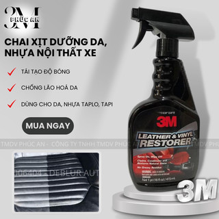 Chai vệ sinh nội thất ô tô 3M nhập Mỹ, vệ sinh ghế da ô tô, bảo dưỡng nhựa taplo, tappi cửa