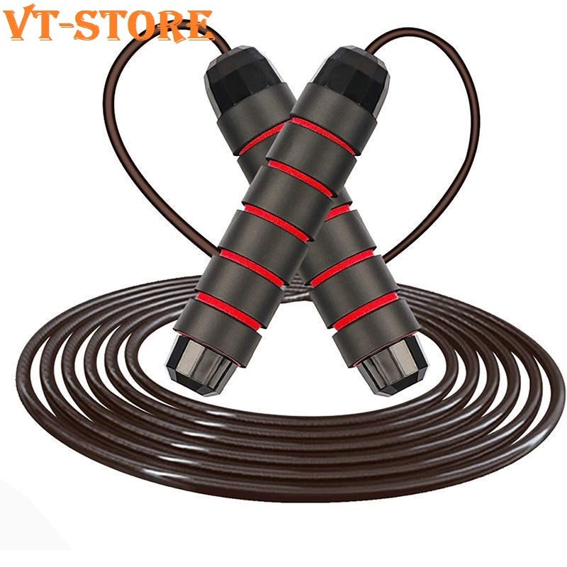 Dây nhảy giảm cân đốt mỡ bụng lõi thép đàn hồi kèm tạ 2.7m tập thể dục gym muay thái tại nhà