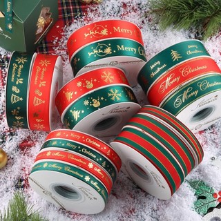 Dây ruy băng thắt nơ Noel giáng sinh decor gói quà 1 mét