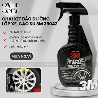  Chai xịt dưỡng lốp ô tô, phục hồi vỏ xe cao su 3M Tire Restorer 39042