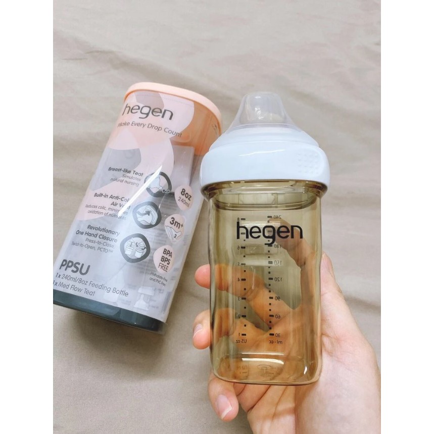 Bình sữa Hegen PPSU 150ml - 240ml .FULL BOX