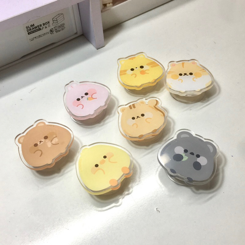 Griptok/ Giá đỡ điện thoại, pop trang trí điện thoại Bangtan Animals