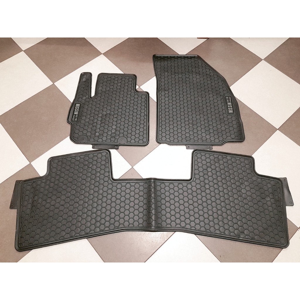 Thảm Sàn, Thảm Lót Sàn Cao Su Nissin Đúc Vân Tổ Ong Chuẩn Form Xe Missubishi Xpander