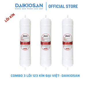 Combo 3 lõi 123 kín Daikiosan - Đại Viêt PP 5mrc+ CTO gáo dừa + PP 1 mrc Hàng chính hãng