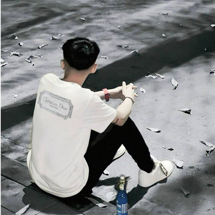 🔥Hot🔥Áo thun Dior thêu chữ lưng bảng thiết kế hot trend cặp đôi Nam nữ New 2023