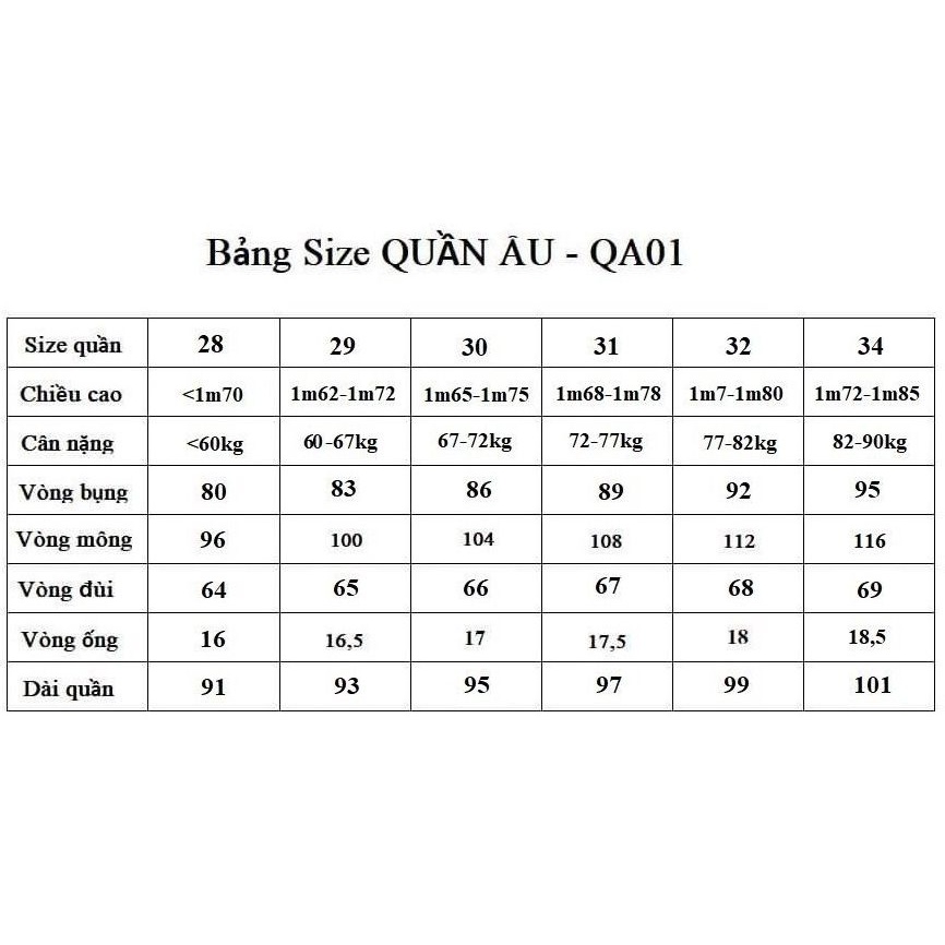 Quần tây âu nam COTTON tab quần siêu co giãn nam 2001store form regular fit thoải mái vận động trẻ trung công sở Qa01