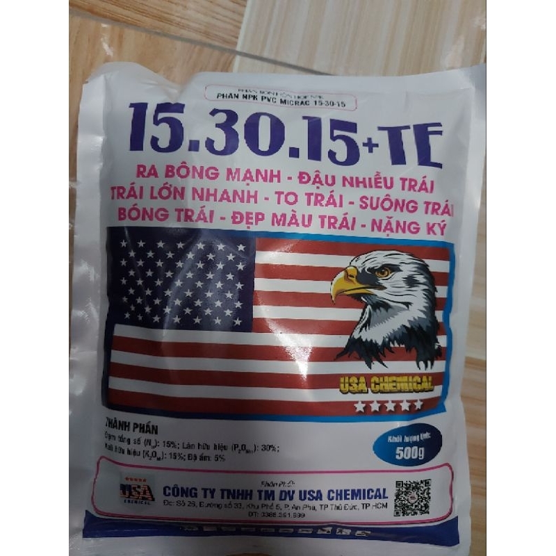 Phân NPK 15-30-15 + TE (500g)