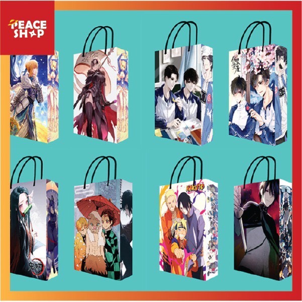 Túi giấy in hình Anime Naruto - One Piece