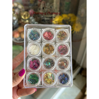 Xà cừ nail - xà cừ làm vân đá 12 màu