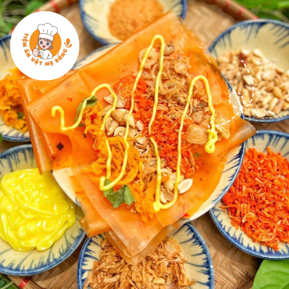 Bánh Tráng Phơi Sương Dẻo Tôm Bơ Lục Vị Size To