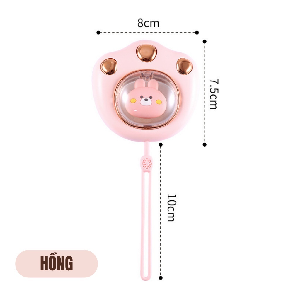 Máy sưởi ấm mini cầm tay đa năng hình chân mèo Pin sạc 2400Mah 4 tiếng sử dụng - Máy massage sưởi ấm tay nhỏ gọn