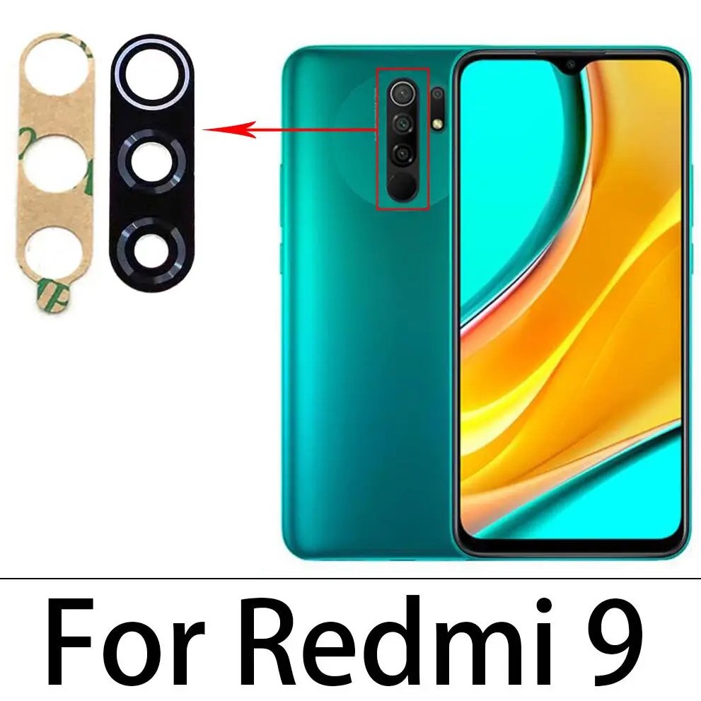 Mắt kính camera ngoài redmi 9, viền lens, mặt kính camera ngoài xiaomi M2004J19G, M2004J19C