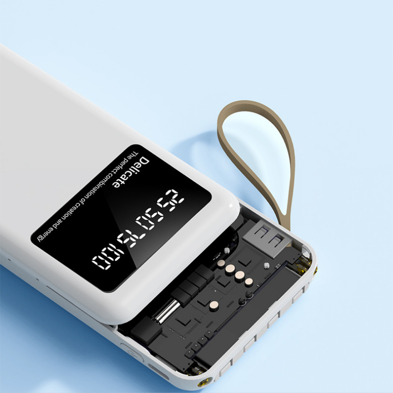 Sạc Dự Phòng dung lượng 20000mah TZ08 Chính hãng , Tích Hợp 4 Dây Sạc, Sạc Không Nóng Máy, Bảo Hành 12 Tháng TECHHIGH