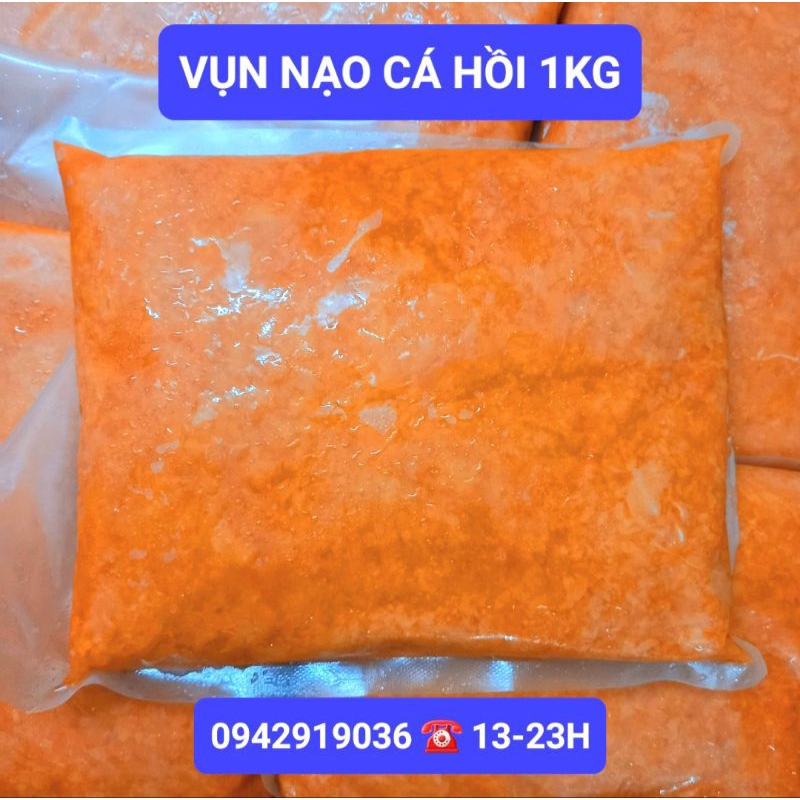 1Kg Cá hồi vụn thịt đỏ, nạo nhỏ không mỡ không xương, vụn thịt nguyên chất - Giao hỏa tốc - Joyful Day